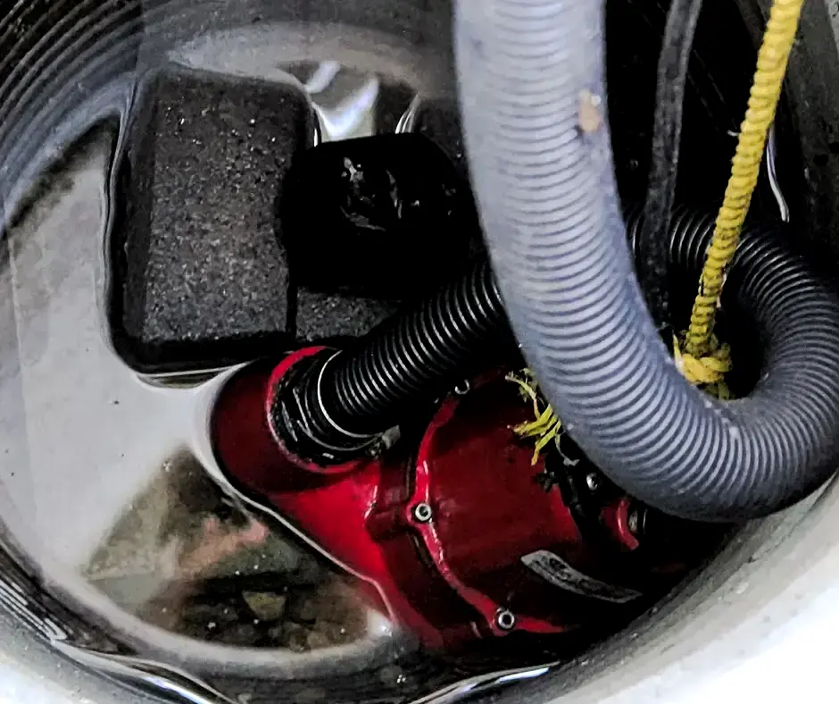 Displaying sump pump installation in Richmond, VA