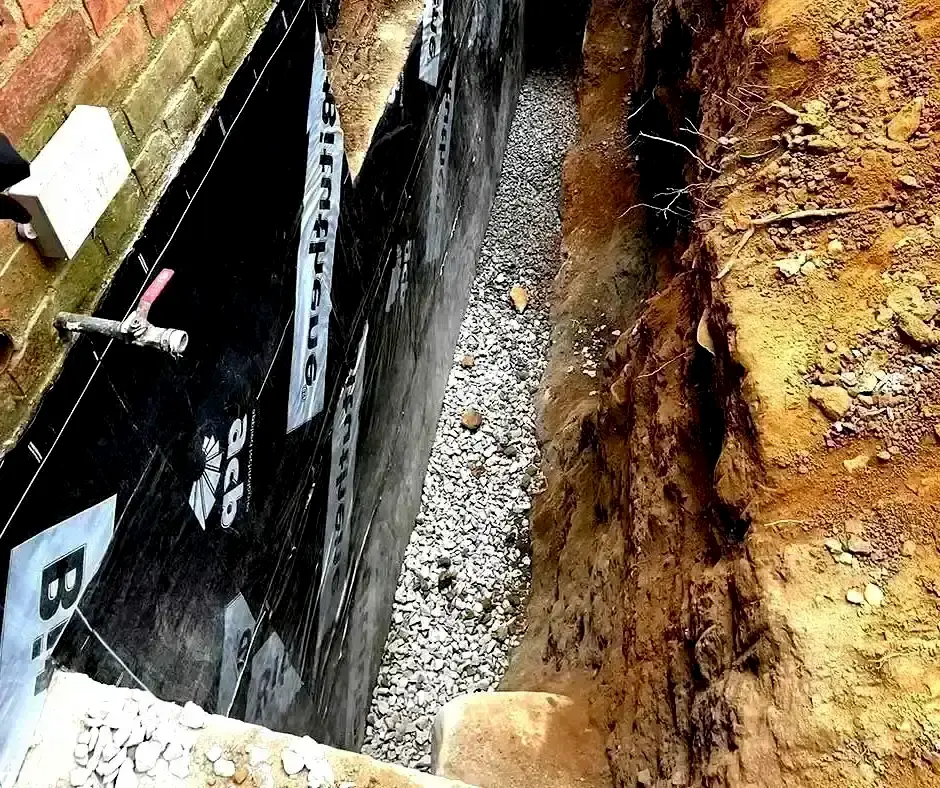 Excavated Basement Waterproofing in Richmond, VA